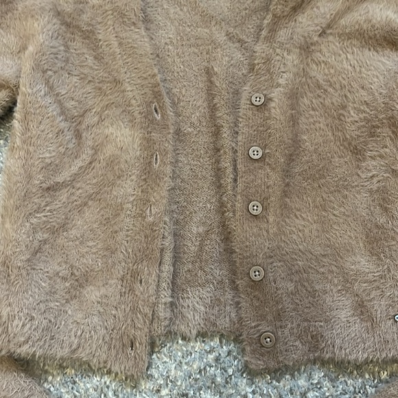 Hollister cropped cardigan brown/ beige - Picture 3 of 6